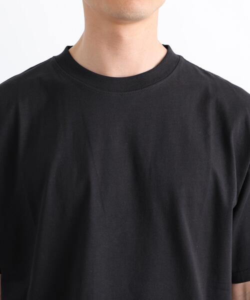 NANO universe(ナノユニバース)の「NORMANBROS別注 スムースタッチ Tシャツ 半袖(Tシャツ/カットソー・メンズ・ブラック/ホワイト/イエロー/ミント・M/L)」の14枚目の写真