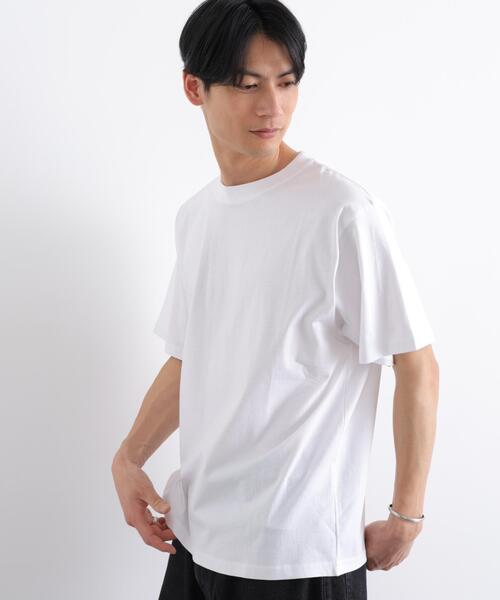 NANO universe(ナノユニバース)の「NORMANBROS別注 スムースタッチ Tシャツ 半袖(Tシャツ/カットソー・メンズ・ブラック/ホワイト/イエロー/ミント・M/L)」の18枚目の写真