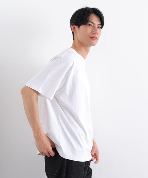 NANO universe(ナノユニバース)の「NORMANBROS別注 スムースタッチ Tシャツ 半袖(Tシャツ/カットソー・メンズ・ブラック/ホワイト/イエロー/ミント・M/L)」の19枚目の写真