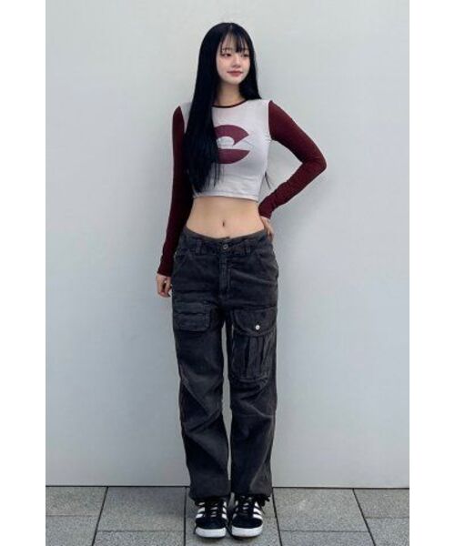 EXTRAORDINARY（エクストラオーディナリー）の「WOMENS SYMBOL LONGSLEEVE GRAY（Tシャツ/カットソー・レディース・その他・SMALL/X-SMALL）」の2枚目の写真