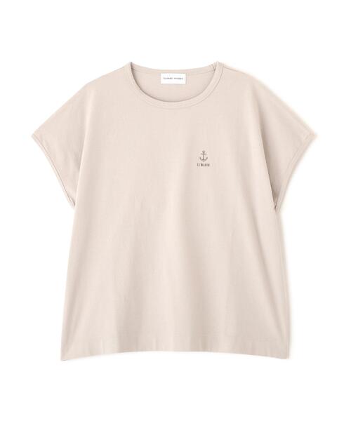 human woman(ヒューマンウーマン)の「◆刺繍ロゴTシャツ(Tシャツ/カットソー・レディース・ベージュ系その他2/ブラウン・MEDIUM)」の14枚目の写真