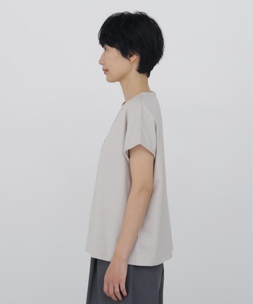 human woman(ヒューマンウーマン)の「◆刺繍ロゴTシャツ(Tシャツ/カットソー・レディース・ベージュ系その他2/ブラウン・MEDIUM)」の3枚目の写真