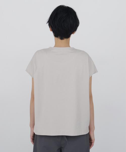 human woman(ヒューマンウーマン)の「◆刺繍ロゴTシャツ(Tシャツ/カットソー・レディース・ベージュ系その他2/ブラウン・MEDIUM)」の4枚目の写真
