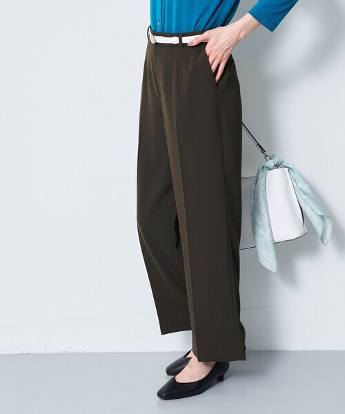Reflect（リフレクト）の「【セットアップ可】ストレートワイドパンツ（その他パンツ・レディース・ナチュラル/ダークブラウン・11/09/07）」の4枚目の写真
