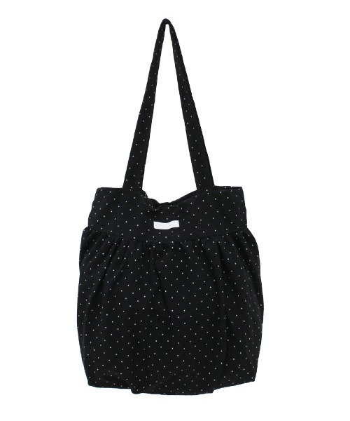 JELLY BEANS(ジェリービーンズ)の「【A4サイズOK】ドットギャザーバルーントートバッグ(192-63958)JELLY BEANS(ジェリービーンズ)(トートバッグ・レディース・ブラック/アイボリー・FREE)」の8枚目の写真