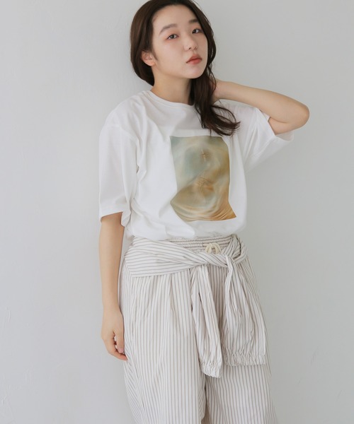 cheriella（シェリエラ）の「【cheriella】ストライプ柄レイヤードイージーパンツ　STRIPE LAYERED EASY PANTS（その他パンツ・レディース・オフホワイト/ブルー・FREE）」の15枚目の写真