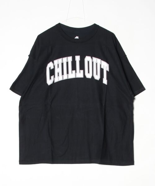 is-ness(イズネス)の「【is-ness/イズネス】CHILL OUT T-SHIRT(Tシャツ/カットソー・メンズ・ブラック・FREE)」の1枚目の写真
