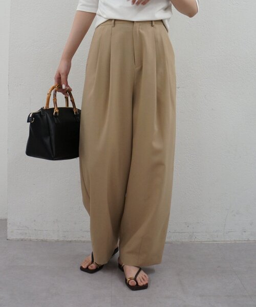 LOUNGEDRESS(ラウンジドレス)の「ライトバレルレッグパンツ(その他パンツ・レディース・チャコールグレー/ベージュ・MEDIUM/SMALL)」の18枚目の写真