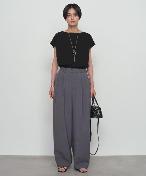 LOUNGEDRESS(ラウンジドレス)の「ライトバレルレッグパンツ(その他パンツ・レディース・チャコールグレー/ベージュ・MEDIUM/SMALL)」の20枚目の写真