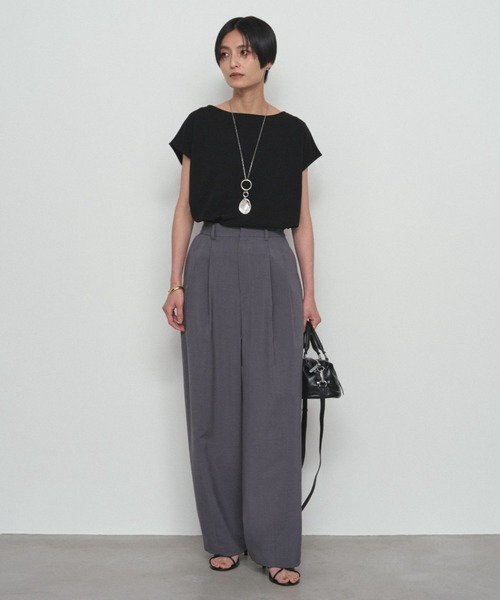 LOUNGEDRESS(ラウンジドレス)の「ライトバレルレッグパンツ(その他パンツ・レディース・チャコールグレー/ベージュ・MEDIUM/SMALL)」の19枚目の写真