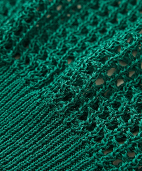 ROPE'（ロペ）の「スキッパーポロ襟ニット(5分袖)/イージーケア（ニット/セーター・レディース・ブラック/グリーン/キャメル・FREE）」の12枚目の写真