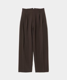 triacetate double cloth side 2tuck pants