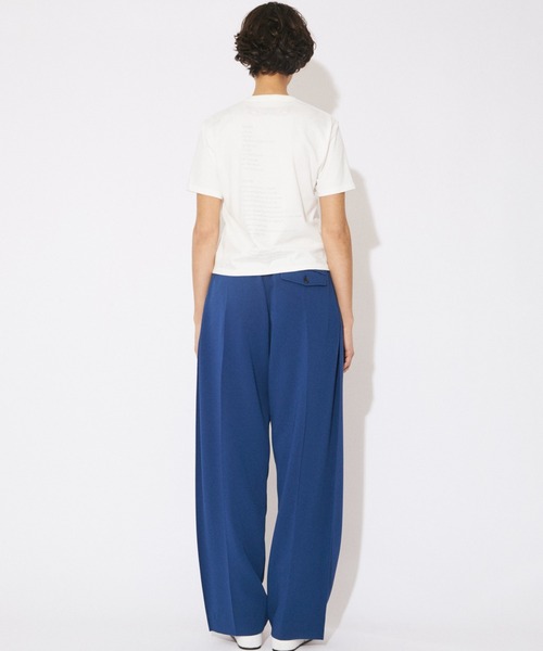 beautiful people(ビューティフルピープル)の「triacetate double cloth side 2tuck pants(スラックス・レディース・ブラック/ボルドー/ブルー・36)」の15枚目の写真