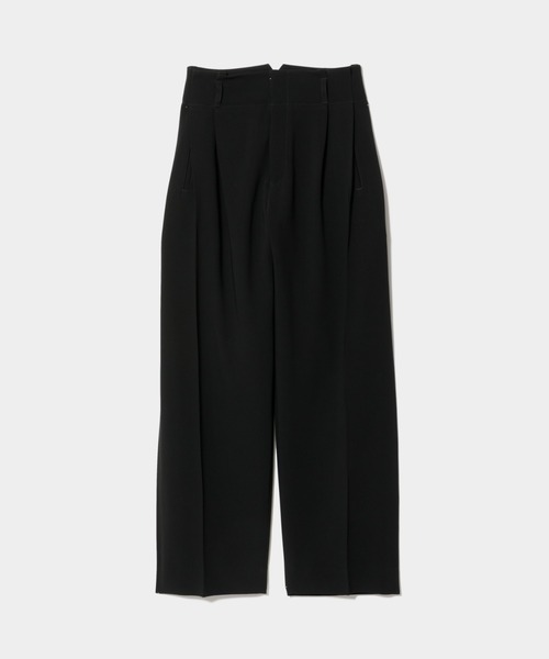 beautiful people(ビューティフルピープル)の「triacetate double cloth side 2tuck pants(スラックス・レディース・ブラック/ボルドー/ブルー・36)」の17枚目の写真