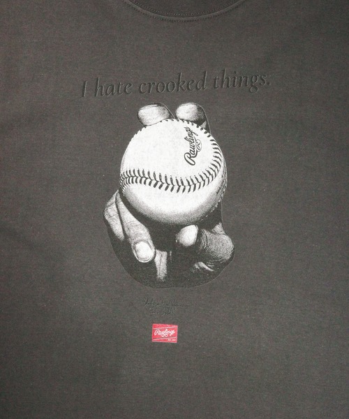 B.I.D.(ビーアイディー)の「《Rawlings/ローリングス》STRAIGHT T / ストレートTシャツ(Tシャツ/カットソー・メンズ・ライトグレー/ブラック/ホワイト・LARGE/X-LARGE/MEDIUM)」の13枚目の写真
