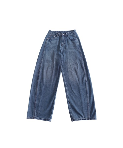 antiqua(アンティカ)の「ワイド カーデニムパンツ(デニムパンツ・レディース・ブルー系その他/ライトブルー・MEDIUM/LARGE/X-LARGE)」の13枚目の写真