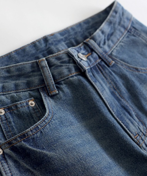 antiqua(アンティカ)の「ワイド カーデニムパンツ(デニムパンツ・レディース・ブルー系その他/ライトブルー・MEDIUM/LARGE/X-LARGE)」の14枚目の写真
