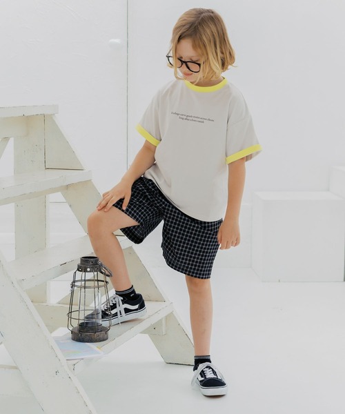 GLOBAL WORK(グローバルワーク)の「RICH COOL配色T半袖/824685(Tシャツ/カットソー・キッズ・ネイビー/ライトグレー/サックスブルー・130cm/160cm/150cm/140cm)」の22枚目の写真