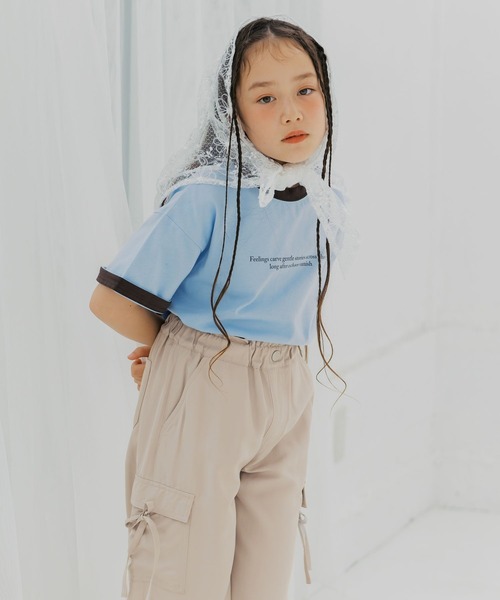 GLOBAL WORK(グローバルワーク)の「RICH COOL配色T半袖/824685(Tシャツ/カットソー・キッズ・ネイビー/ライトグレー/サックスブルー・130cm/160cm/150cm/140cm)」の17枚目の写真