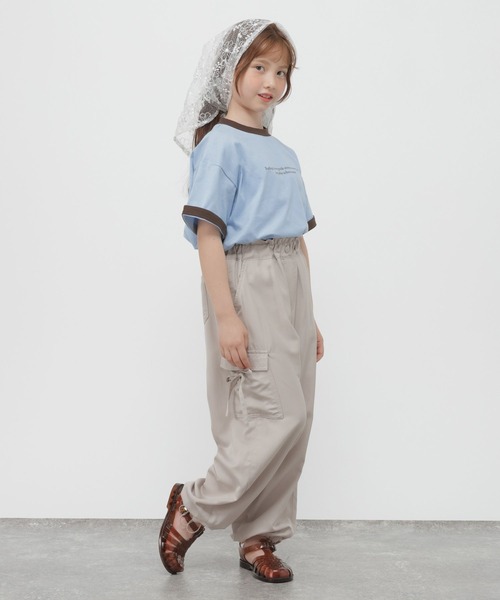 GLOBAL WORK(グローバルワーク)の「RICH COOL配色T半袖/824685(Tシャツ/カットソー・キッズ・ネイビー/ライトグレー/サックスブルー・130cm/160cm/150cm/140cm)」の6枚目の写真