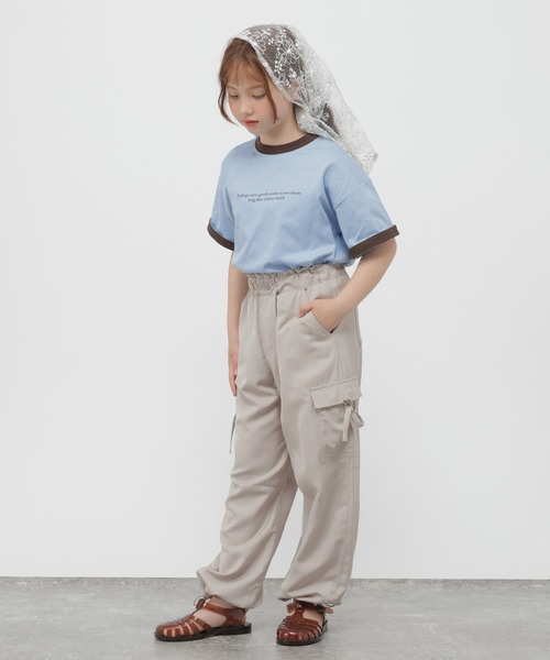 GLOBAL WORK(グローバルワーク)の「RICH COOL配色T半袖/824685(Tシャツ/カットソー・キッズ・ネイビー/ライトグレー/サックスブルー・130cm/160cm/150cm/140cm)」の5枚目の写真