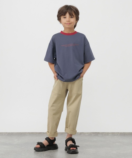 GLOBAL WORK(グローバルワーク)の「RICH COOL配色T半袖/824685(Tシャツ/カットソー・キッズ・ネイビー/ライトグレー/サックスブルー・130cm/160cm/150cm/140cm)」の11枚目の写真