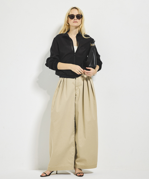 plage(プラージュ)の「《WEB限定追加》R’IAM Super wide CHINO パンツ 5(チノパンツ・レディース・ベージュ・32/34/36/38)」の2枚目の写真