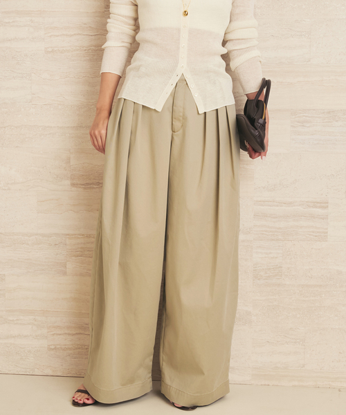 plage(プラージュ)の「《WEB限定追加》R’IAM Super wide CHINO パンツ 5(チノパンツ・レディース・ベージュ・32/34/36/38)」の10枚目の写真