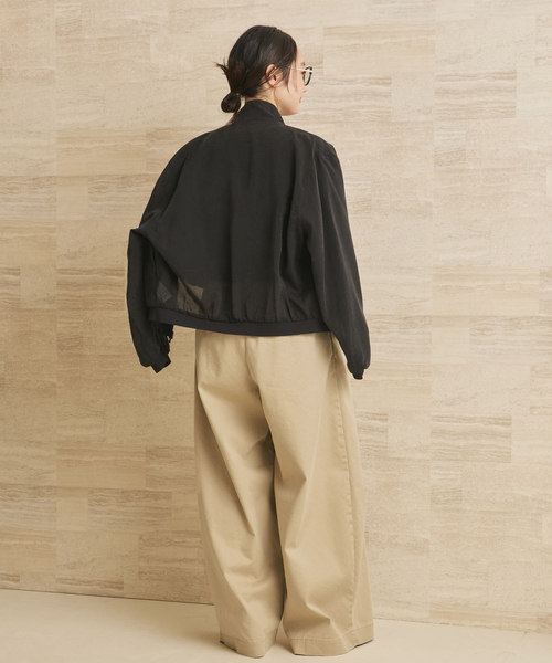 plage(プラージュ)の「《WEB限定追加》R’IAM Super wide CHINO パンツ 5(チノパンツ・レディース・ベージュ・32/34/36/38)」の6枚目の写真