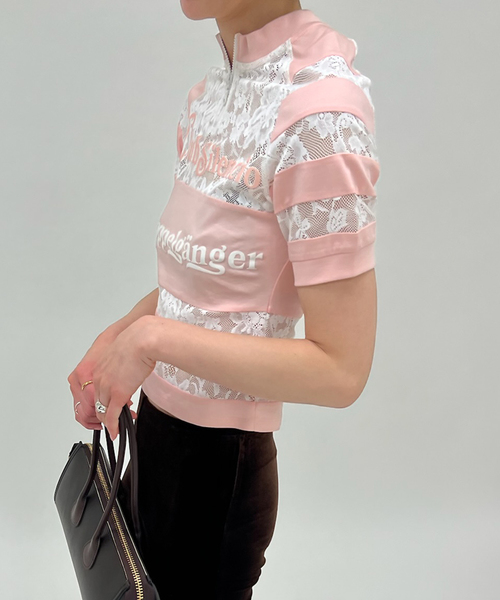 EDIT. FOR LULU（エディットフォールル）の「【YUHAN WANG/ユハン ワン】sport lace cycling top（Tシャツ/カットソー・レディース・ピンク・FREE）」の17枚目の写真