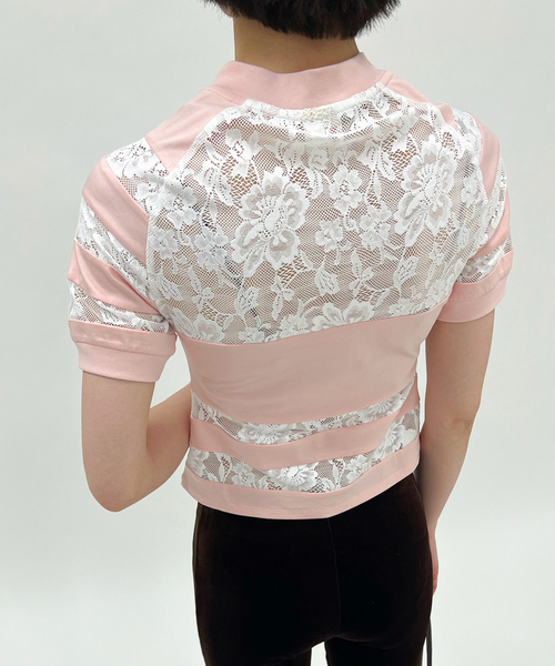 EDIT. FOR LULU（エディットフォールル）の「【YUHAN WANG/ユハン ワン】sport lace cycling top（Tシャツ/カットソー・レディース・ピンク・FREE）」の10枚目の写真