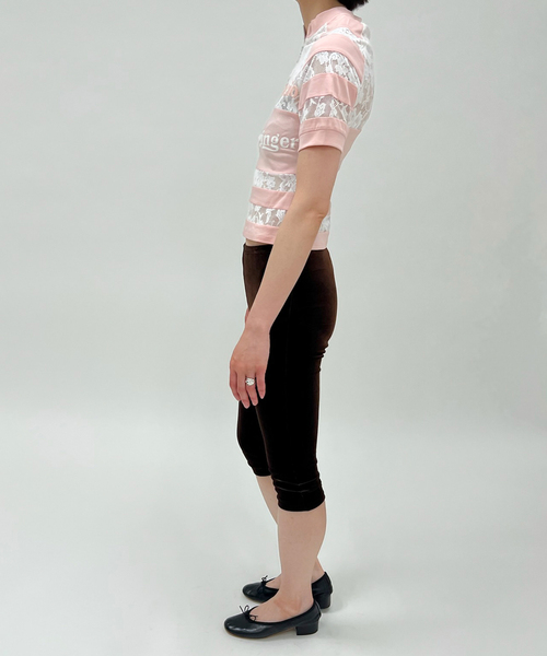 EDIT. FOR LULU（エディットフォールル）の「【YUHAN WANG/ユハン ワン】sport lace cycling top（Tシャツ/カットソー・レディース・ピンク・FREE）」の13枚目の写真