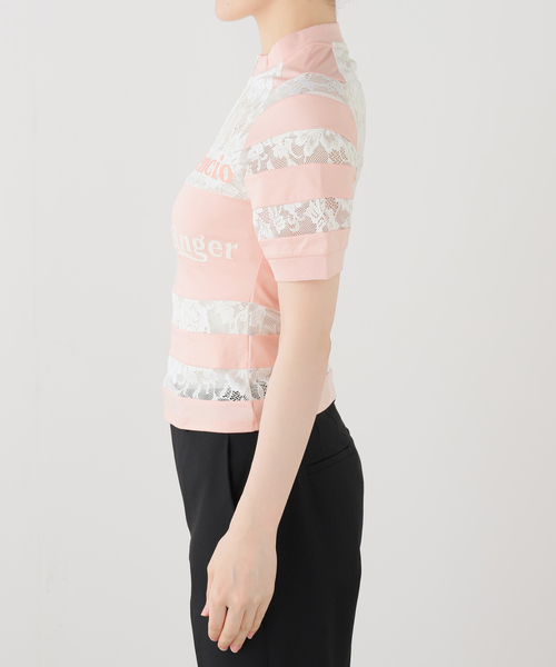 EDIT. FOR LULU（エディットフォールル）の「【YUHAN WANG/ユハン ワン】sport lace cycling top（Tシャツ/カットソー・レディース・ピンク・FREE）」の4枚目の写真