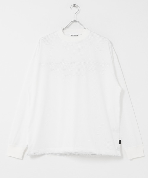 BURLAP OUTFITTER（バーラップアウトフィッター）の「『別注』BURLAP OUTFITTER×LAKE SEEKERS　REFLECTIVE MESH L/S（Tシャツ/カットソー・メンズ・チャコールグレー/ホワイト/ブラック・MEDIUM/LARGE/X-LARGE）」の4枚目の写真