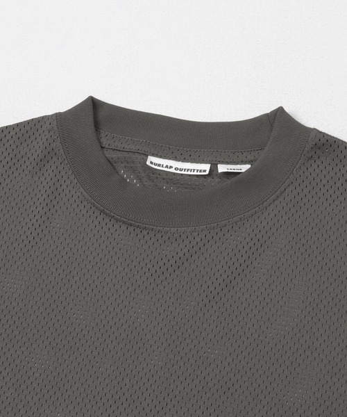 BURLAP OUTFITTER（バーラップアウトフィッター）の「『別注』BURLAP OUTFITTER×LAKE SEEKERS　REFLECTIVE MESH L/S（Tシャツ/カットソー・メンズ・チャコールグレー/ホワイト/ブラック・MEDIUM/LARGE/X-LARGE）」の9枚目の写真