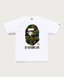 COLOR CAMO BIG APE HEAD LS TEE（Tシャツ/カットソー）｜A BATHING