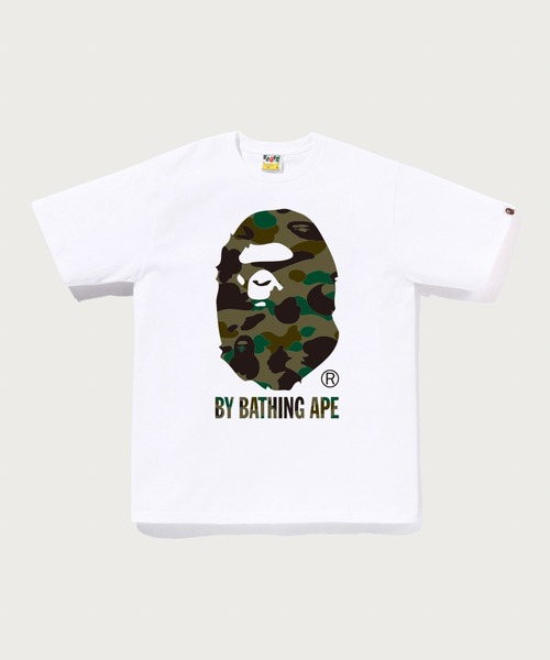 A BATHING APE（アベイシングエイプ）の「1ST CAMO BY BATHING APE TEE（Tシャツ/カットソー・メンズ・ブラック×グリーン/ホワイト×グリーン/ブラック×イエロー/ホワイト×イエロー・MEDIUM/SMALL/XX-LARGE/LARGE/XXX-LARGE/X-LARGE）」の2枚目の写真