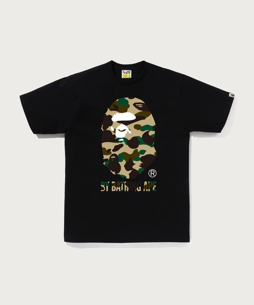 A BATHING APE（アベイシングエイプ）の「1ST CAMO BY BATHING APE TEE（Tシャツ/カットソー・メンズ・ブラック×グリーン/ホワイト×グリーン/ブラック×イエロー/ホワイト×イエロー・MEDIUM/SMALL/XX-LARGE/LARGE/XXX-LARGE/X-LARGE）」の4枚目の写真