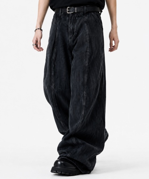 ARULE(アルール)の「『ARULE/アルール』ステッチ加工 デニムパンツ【GC】(デニムパンツ・メンズ・ブラック・L/M)」の1枚目の写真