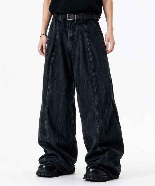 ARULE(アルール)の「『ARULE/アルール』ステッチ加工 デニムパンツ【GC】(デニムパンツ・メンズ・ブラック・L/M)」の2枚目の写真