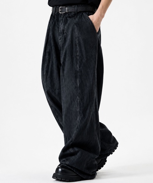 ARULE(アルール)の「『ARULE/アルール』ステッチ加工 デニムパンツ【GC】(デニムパンツ・メンズ・ブラック・L/M)」の3枚目の写真