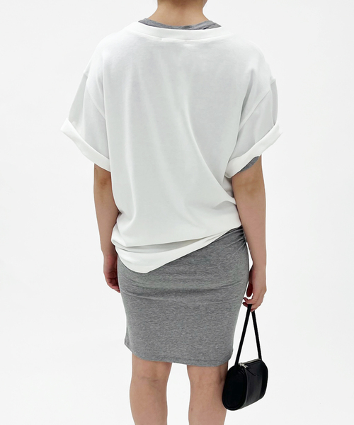 EDIT. FOR LULU(エディットフォールル)の「【ESTHE/エステ】Poolside Print Cotton T Shirt(Tシャツ/カットソー・レディース・ホワイト・FREE)」の4枚目の写真