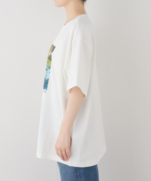 EDIT. FOR LULU(エディットフォールル)の「【ESTHE/エステ】Poolside Print Cotton T Shirt(Tシャツ/カットソー・レディース・ホワイト・FREE)」の7枚目の写真