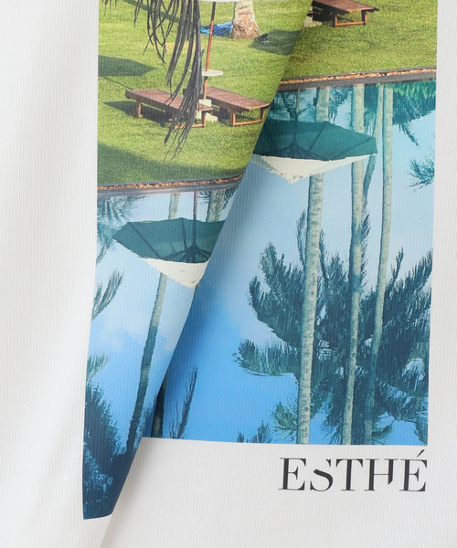 EDIT. FOR LULU(エディットフォールル)の「【ESTHE/エステ】Poolside Print Cotton T Shirt(Tシャツ/カットソー・レディース・ホワイト・FREE)」の13枚目の写真