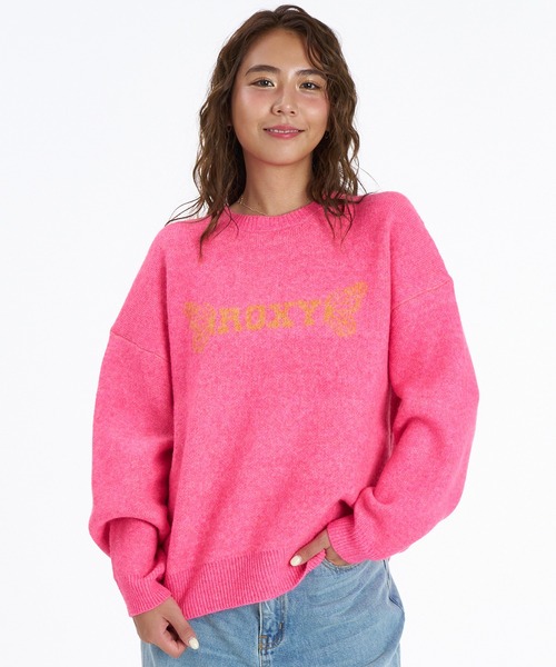 ROXY(ロキシー)の「【ムラサキスポーツ限定】ROXY/ロキシー ジャガードニット RSR264628M(ニット/セーター・レディース・グリーン/ピンク・M/L)」の5枚目の写真