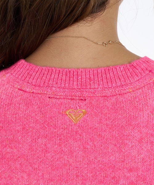 ROXY(ロキシー)の「【ムラサキスポーツ限定】ROXY/ロキシー ジャガードニット RSR264628M(ニット/セーター・レディース・グリーン/ピンク・M/L)」の10枚目の写真