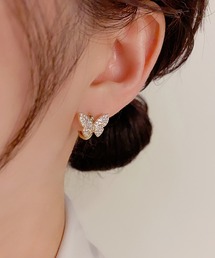 blackdia ocean バタフライ フープピアス