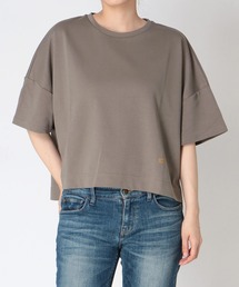 配色ロゴ刺繍Tシャツ