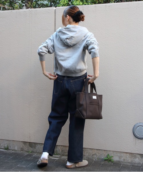 ORCIVAL（オーシバル）の「ORCIVAL/オーシバル　フレンチテリージップフーディ　FRENCH TERRY ZIP HOODIE　OR-C0562 FWZ（パーカー・レディース・クリーム/ヘザーグレー・2）」の12枚目の写真
