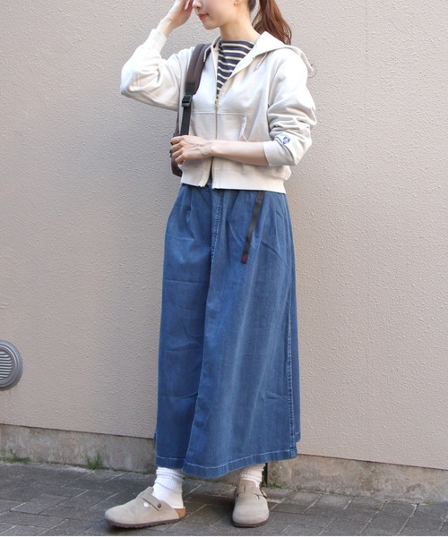 ORCIVAL（オーシバル）の「ORCIVAL/オーシバル　フレンチテリージップフーディ　FRENCH TERRY ZIP HOODIE　OR-C0562 FWZ（パーカー・レディース・クリーム/ヘザーグレー・2）」の18枚目の写真